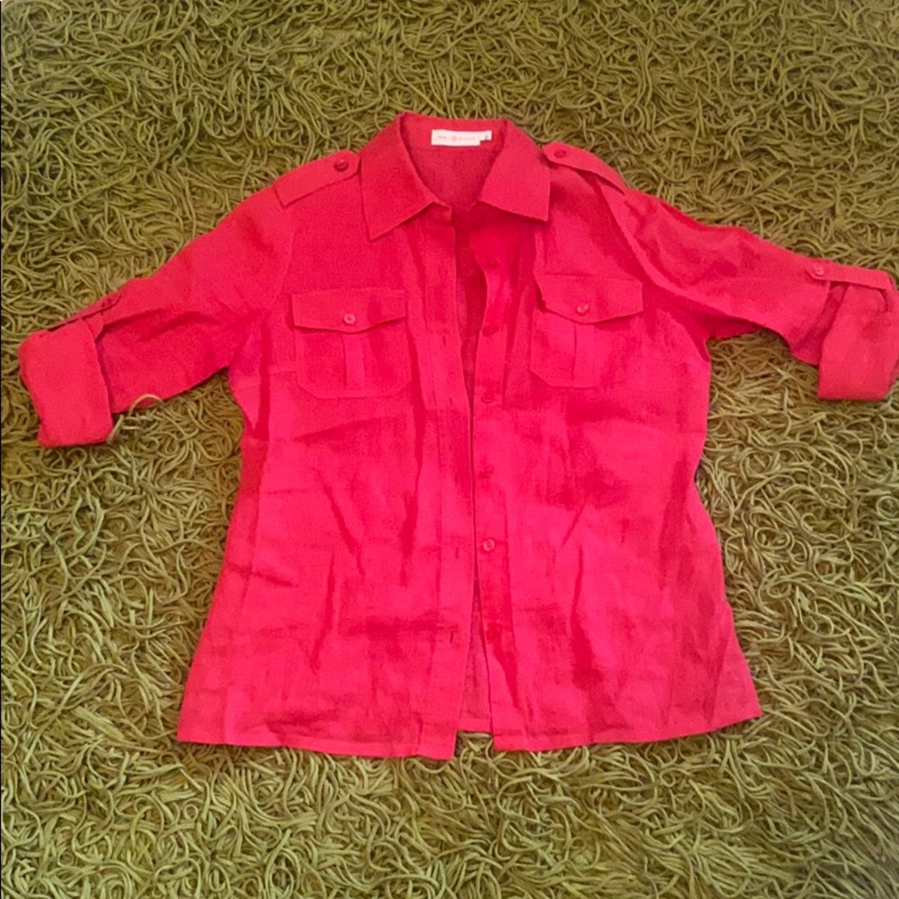 Tory Burch Linen Button Down - image 1